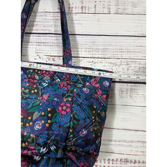 LUG RFID Skyliner Tote Bag Whimsy Black Handbag double shoulder straps - Picture 5 of 6